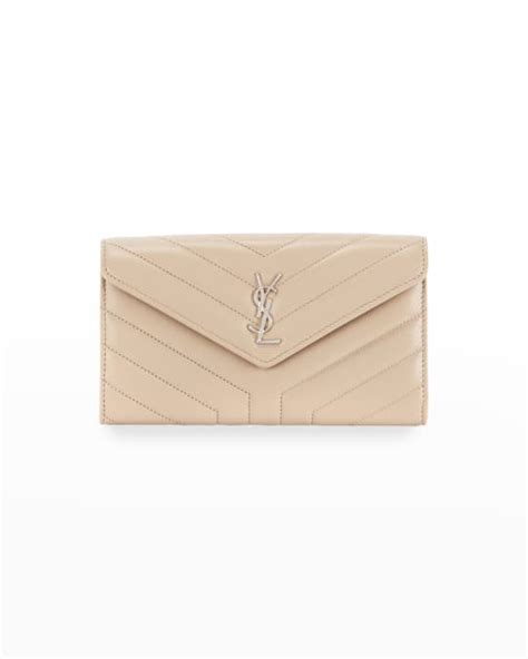 ysl black leather loulou continental v-flap wallet|ysl wallet neiman marcus.